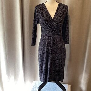 Black and White Polka Dot Dress, size medium.